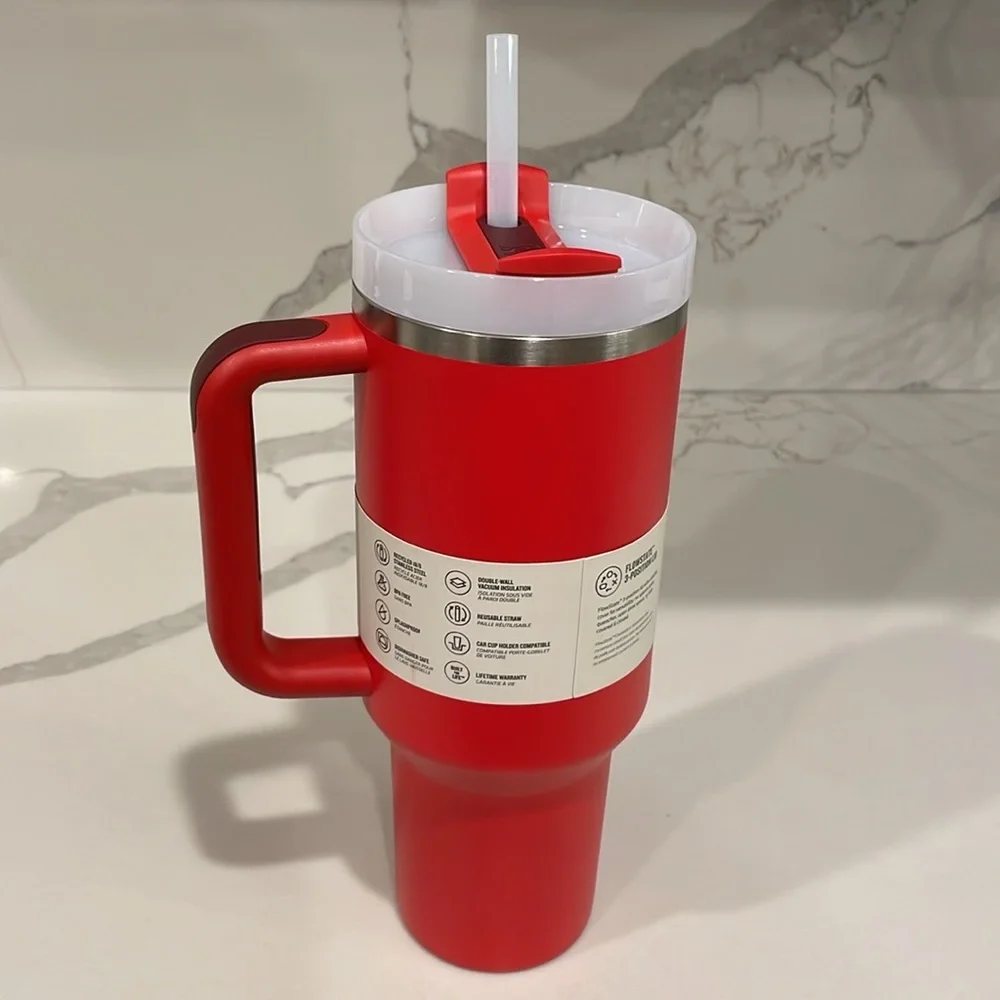 Stanley - LAVA (red) - 40 oz. Flowstate Quencher H2.0 Tumbler - NWT!